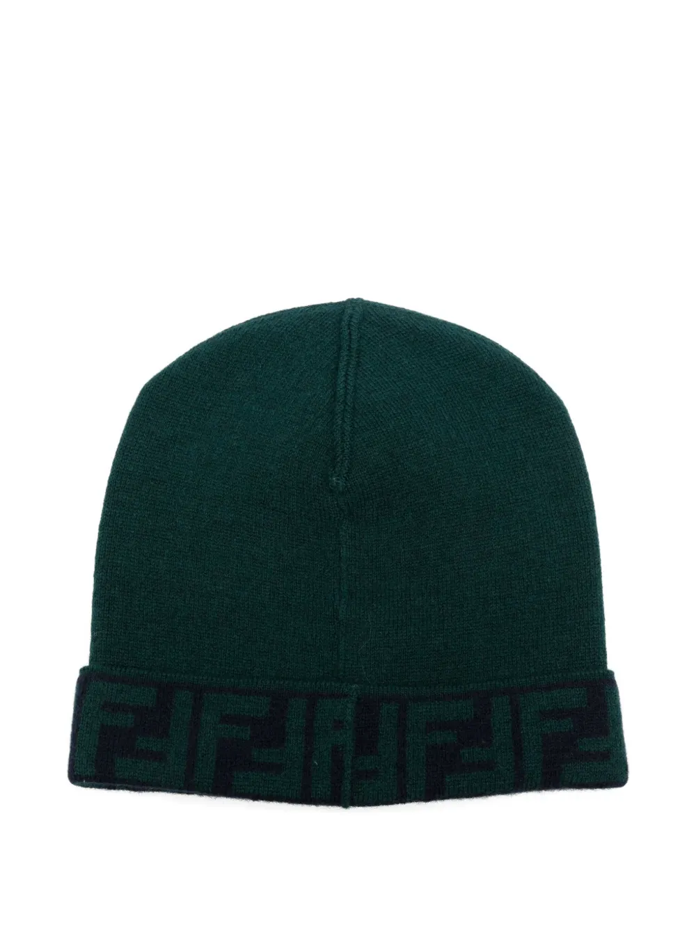 Fendi Kids Muts met logodetail - Groen