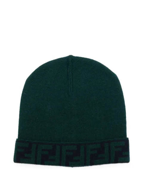 Fendi Kids logo-detail beanie
