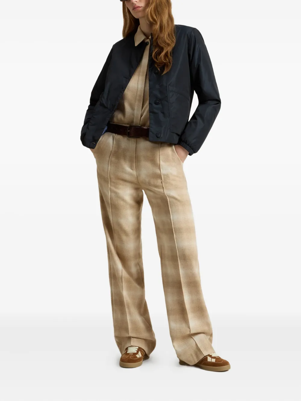 Woolrich Elastisch jack met knoopsluiting Blauw