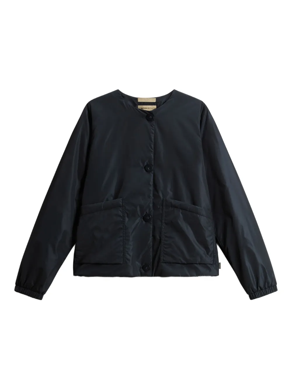Woolrich button-fastening elasticated jacket Blauw