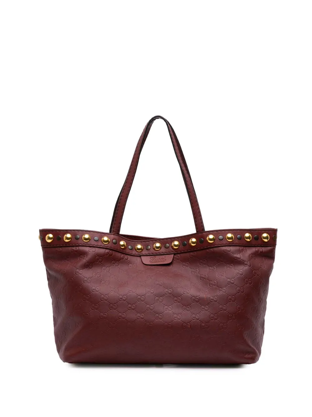 Pre-owned Gucci 2016-2025 Ssima Babouska Tote Bag In Red
