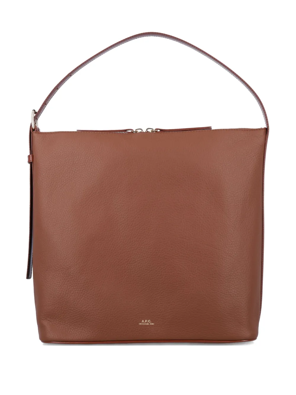 A.P.C. Vera leren schoudertas Bruin