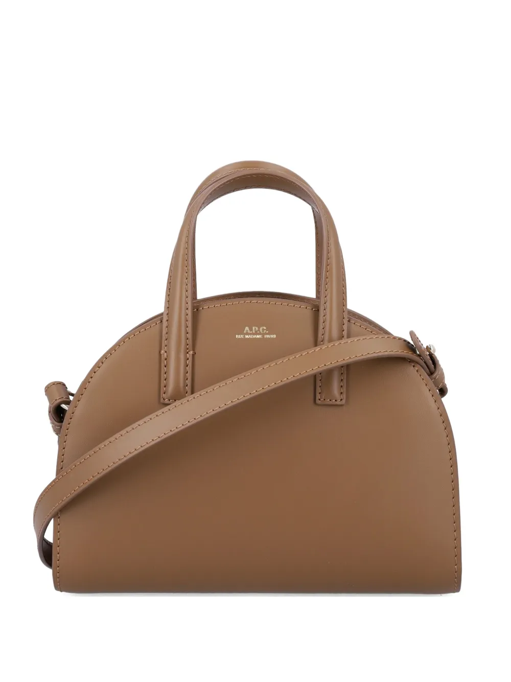 A.P.C. small Demilune tote bag Bruin