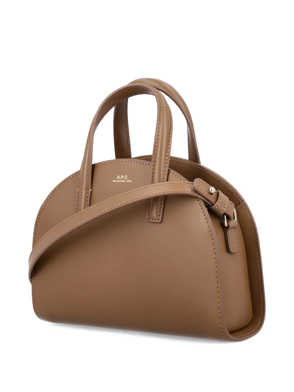 A.P.C. small Demilune tote bag Bruin