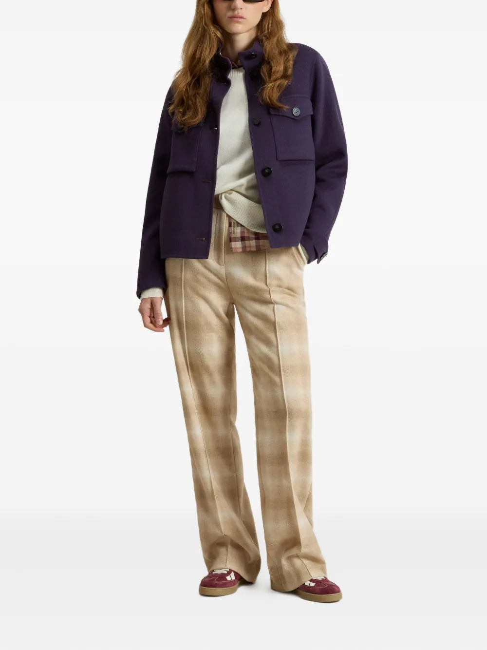 Woolrich Jack met klepzak Paars