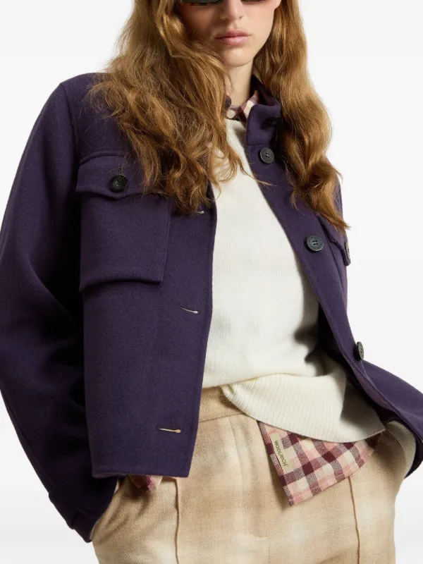 Woolrich Double flap-pocket Jacket | Purple | FARFETCH AU