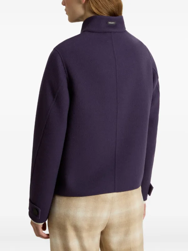 ジャケット・アウター 00s WOOLRICH half moon pocket wool JKT Woolrich Double flap-pocket Jacket | Purple | FARFETCH AU