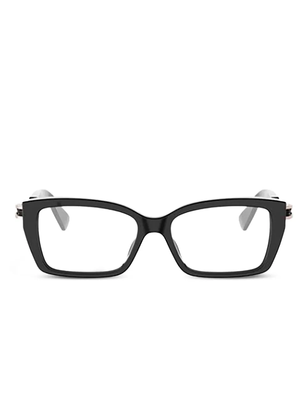 Bvlgari lunettes de vue à monture rectangulaire | noir | Image 1