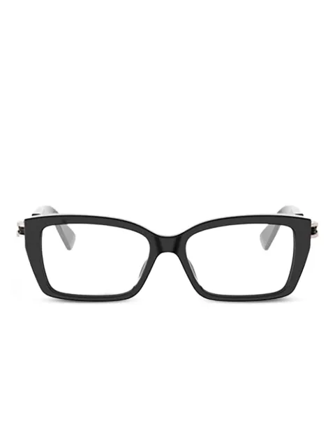 Bvlgari lentes con armazón rectangular
