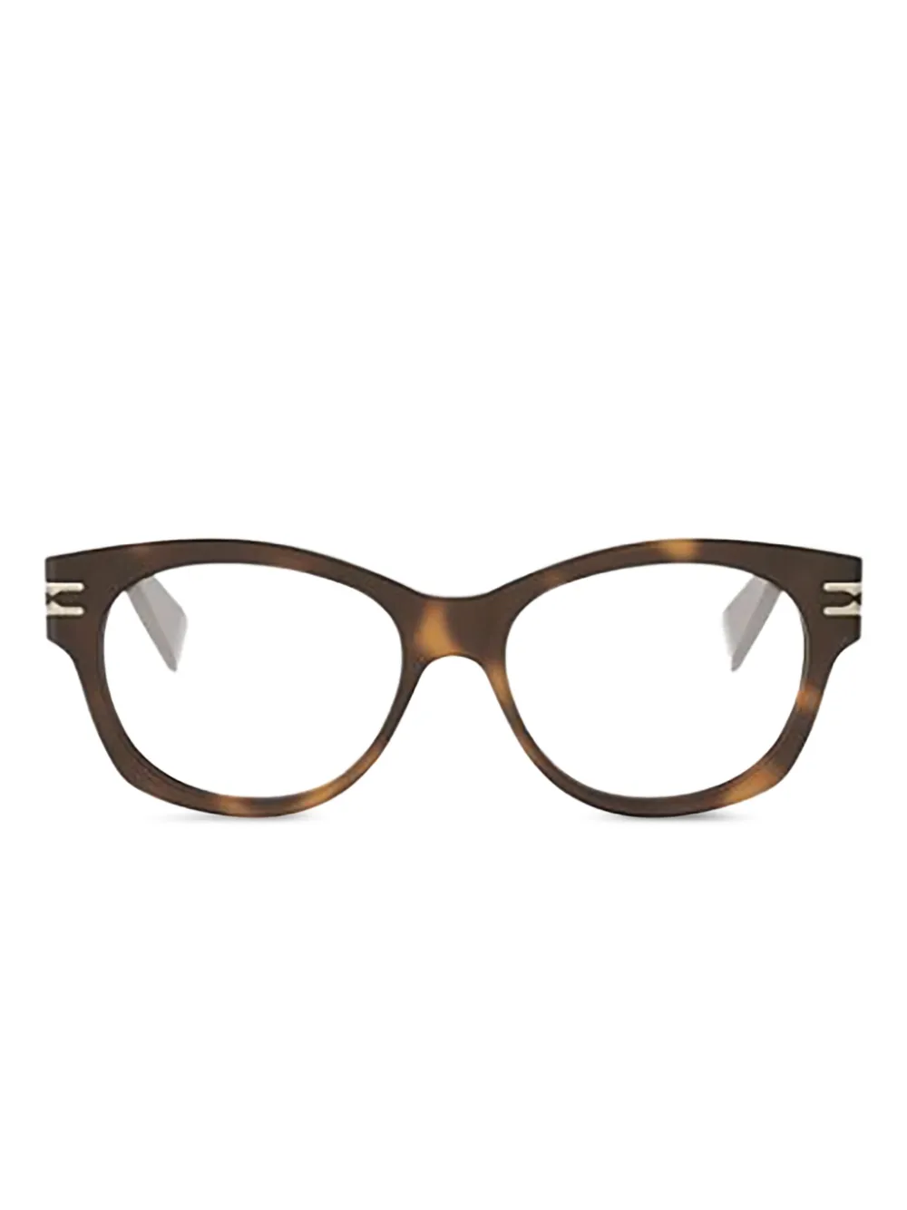 Bvlgari lunettes de vue à détail de logo | marron | Image 1