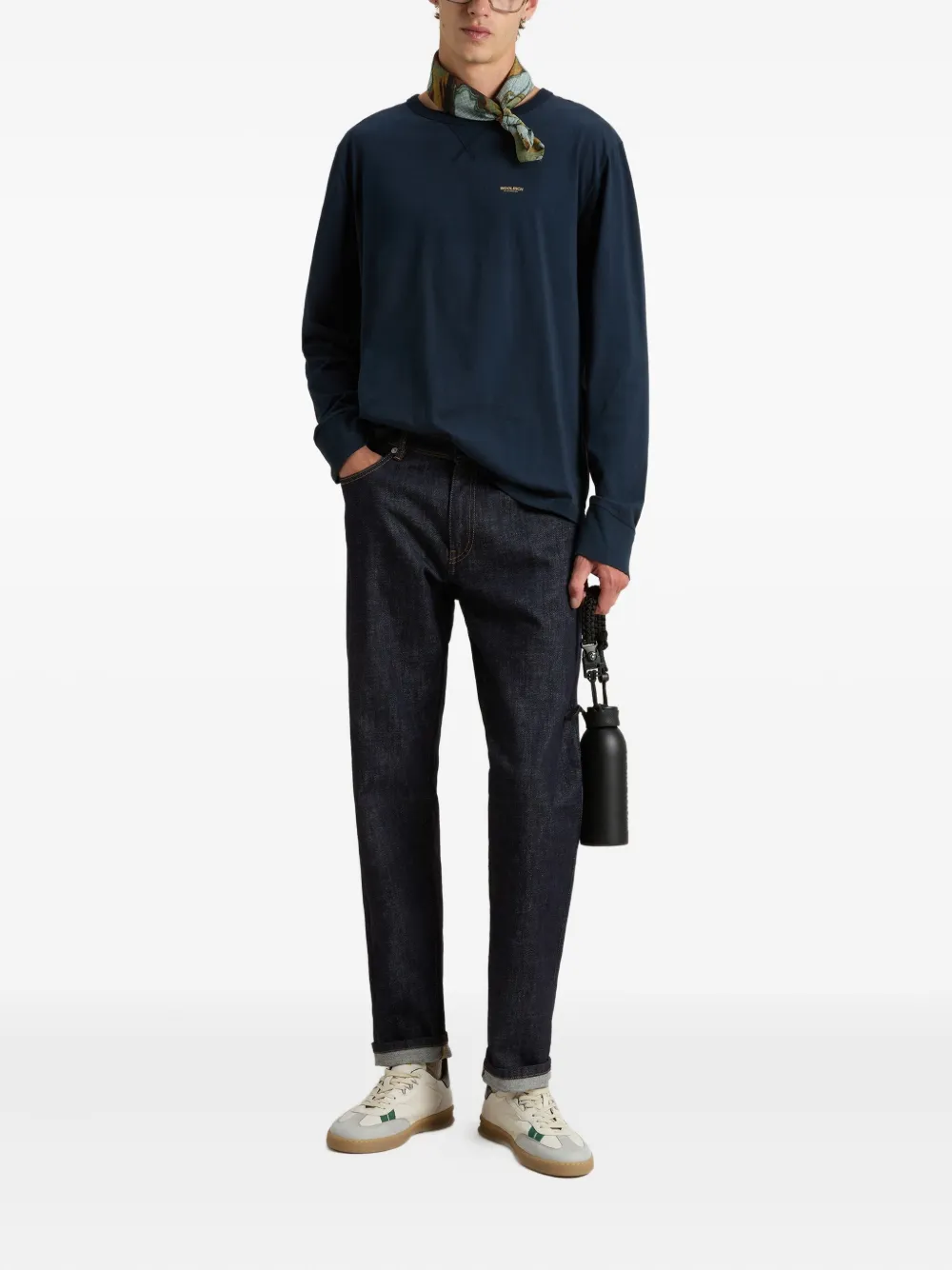 Woolrich long-sleeve crew-neck T-shirt - Blauw