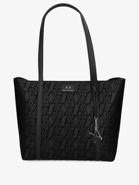 Armani Exchange monogram-pattern tote bag