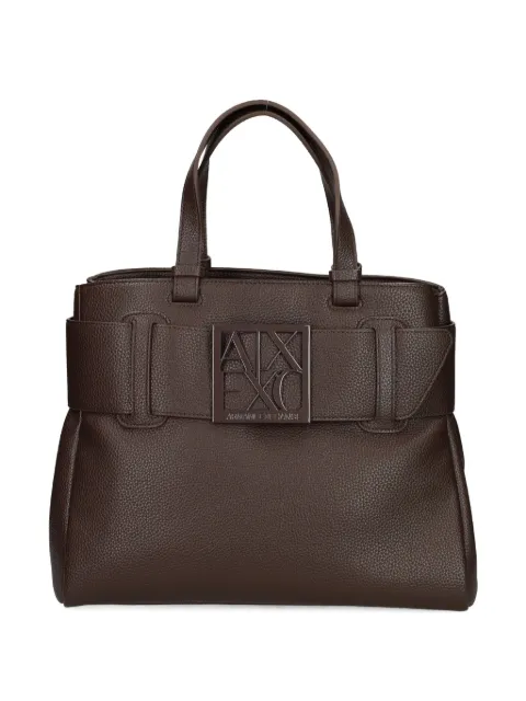 Armani Exchange buckle-detail tote bag