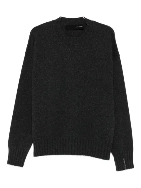 Isabel Benenato raw-edge zip-detail sweater