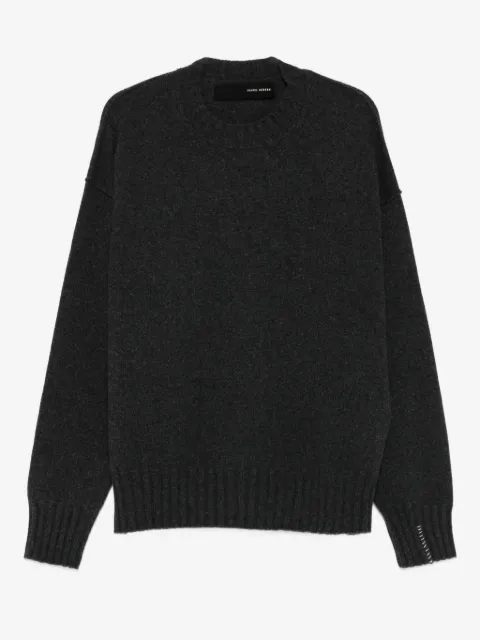 Isabel Benenato raw-edge zip-detail sweater