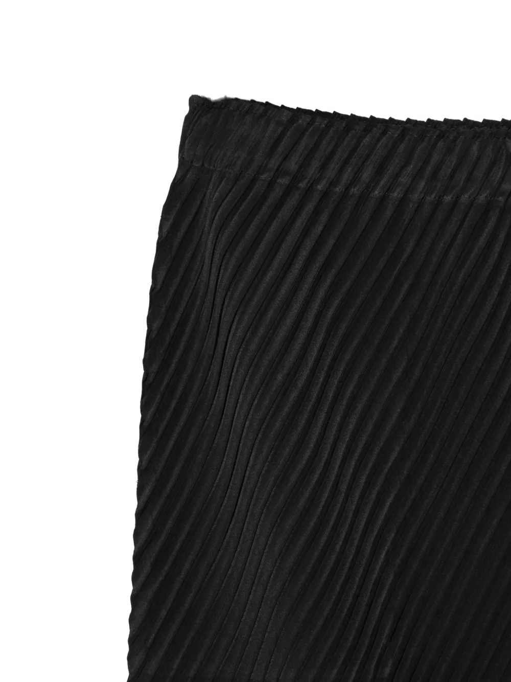 Issey Miyake Paper Bag Pleated Asymmetric Skirt - Black 