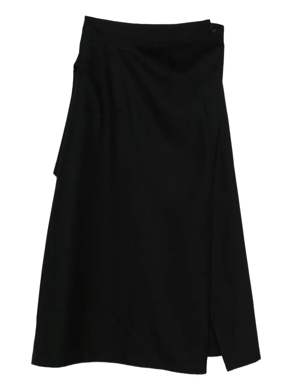 Issey Miyake Gonna asimmetrica a vita alta - Nero