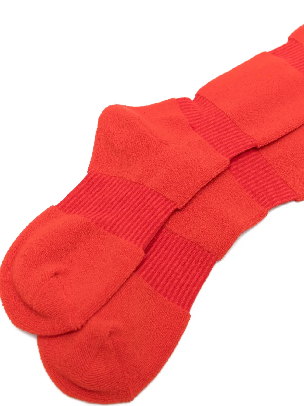  Issey Miyake Ribbed Socks - Red 