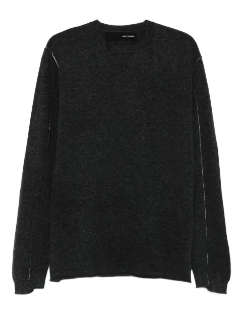 Isabel Benenato raw-edge wool sweater