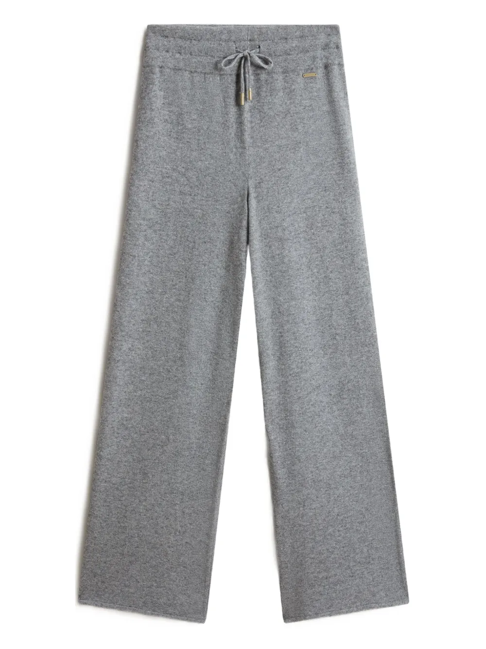 Woolrich drawstring knitted straight trousers Grijs