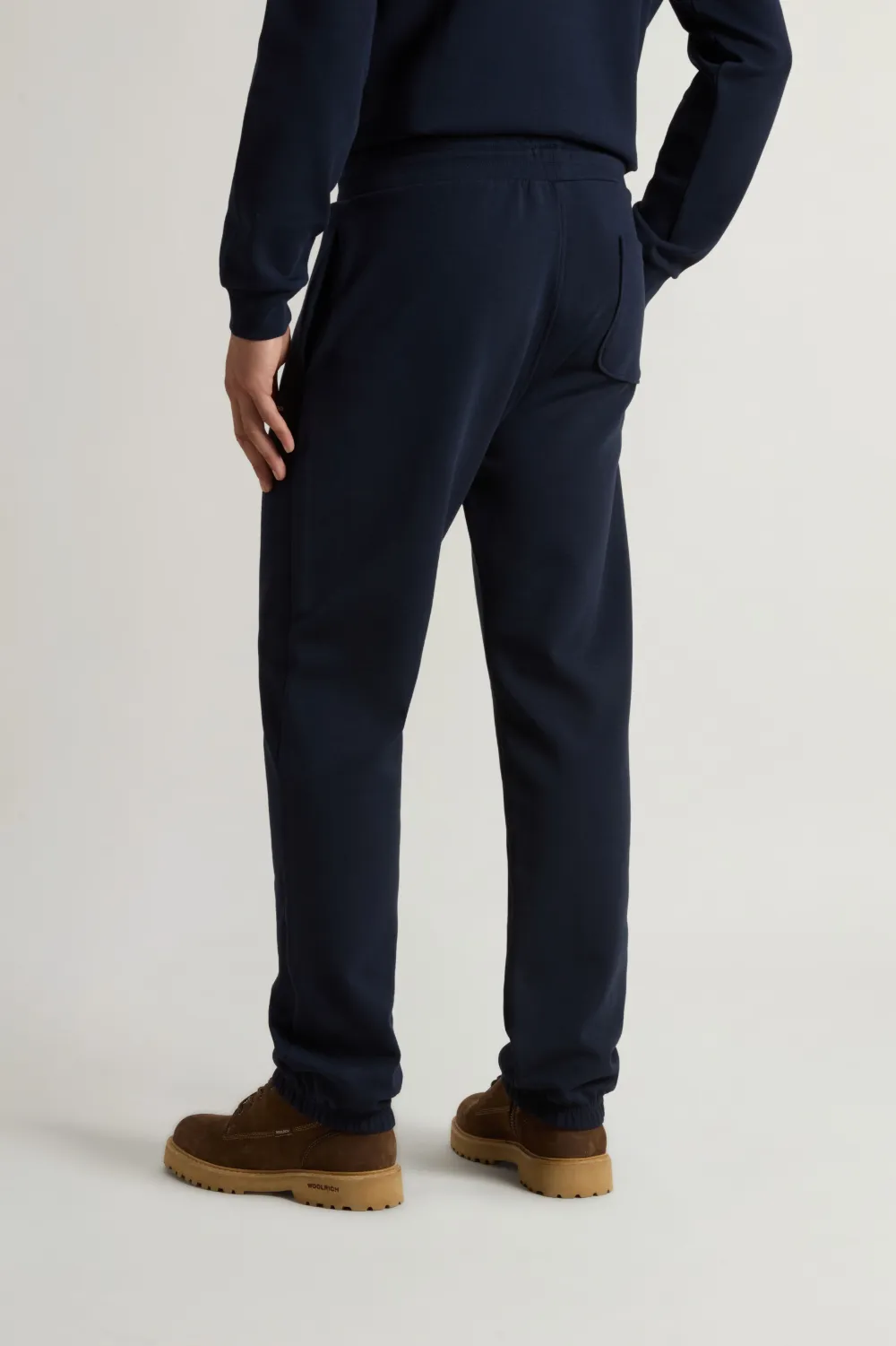 Woolrich Joggingbroek met geborduurd logo Blauw
