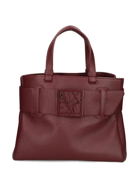 Armani Exchange buckle-detail tote bag