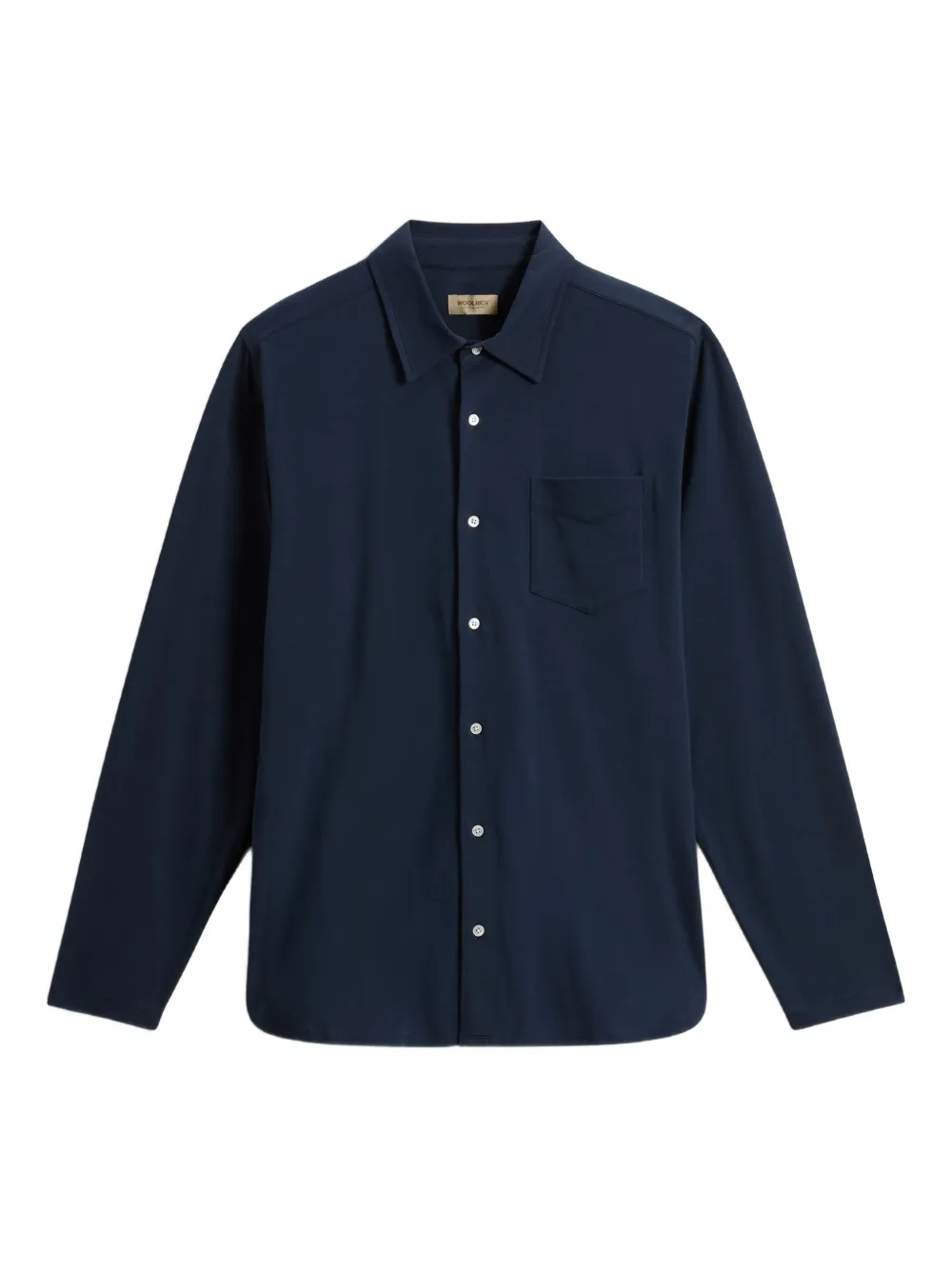 Woolrich Jersey overhemd met borstzak Blauw