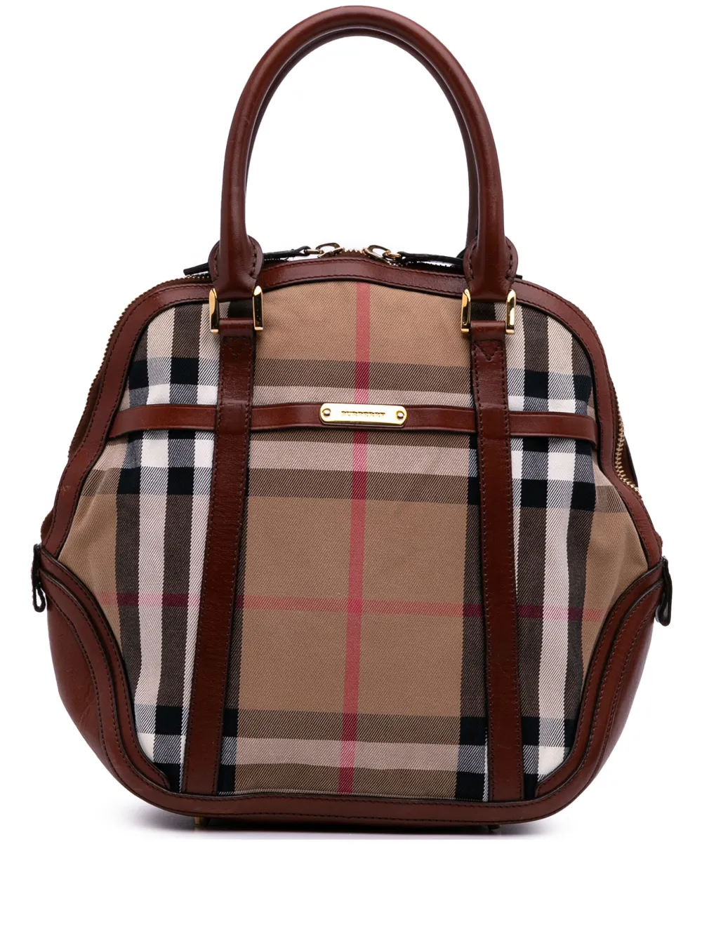 2000-2017 Medium House Check Canvas Bridle Orchard handbag