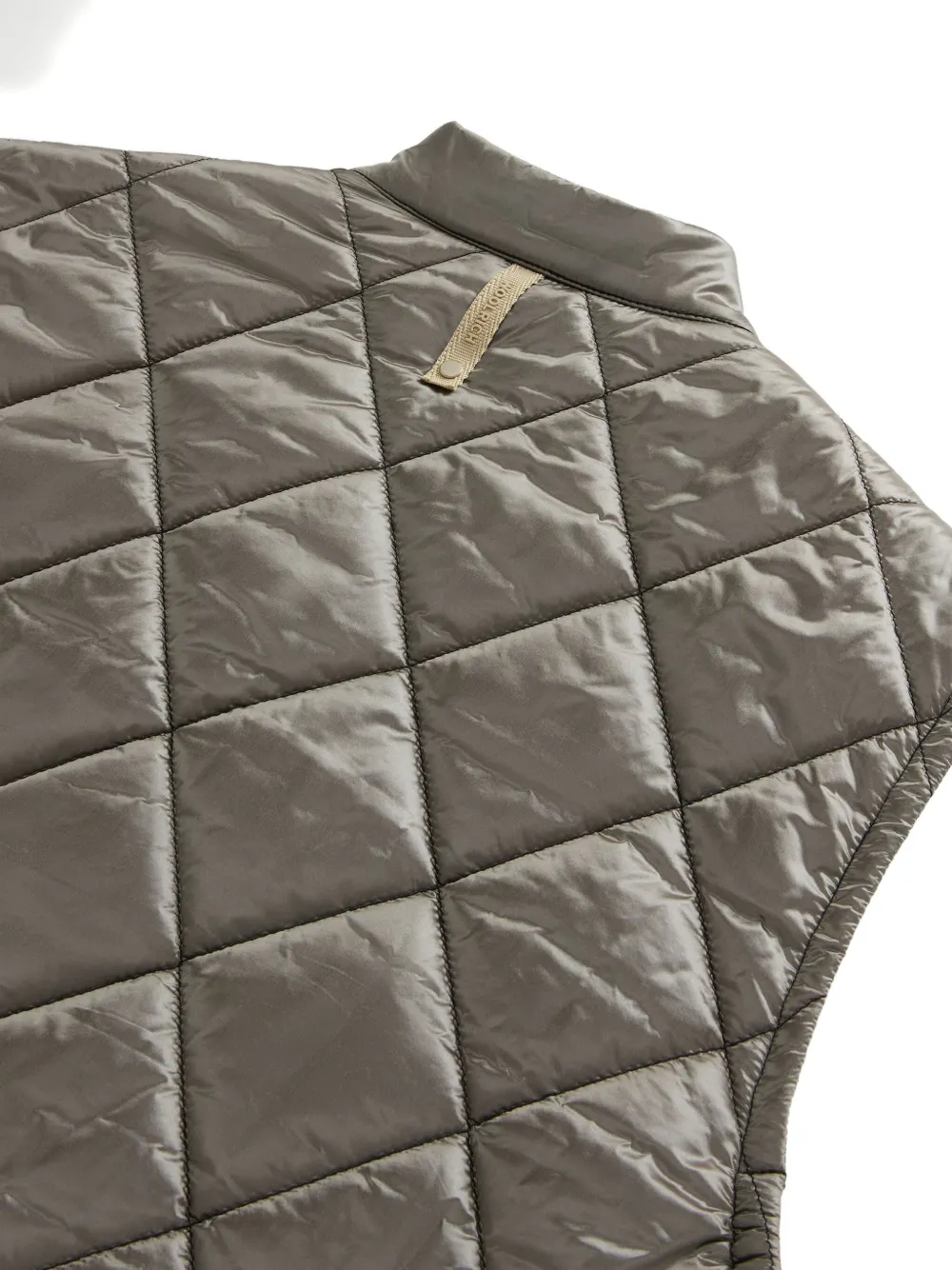 Woolrich Diamond-quilting Vest In Brown