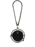 CHANEL Pre-Owned 2021 CC Quilted Lambskin Round Chain Around Clutch With Chain shoulder bag - Black