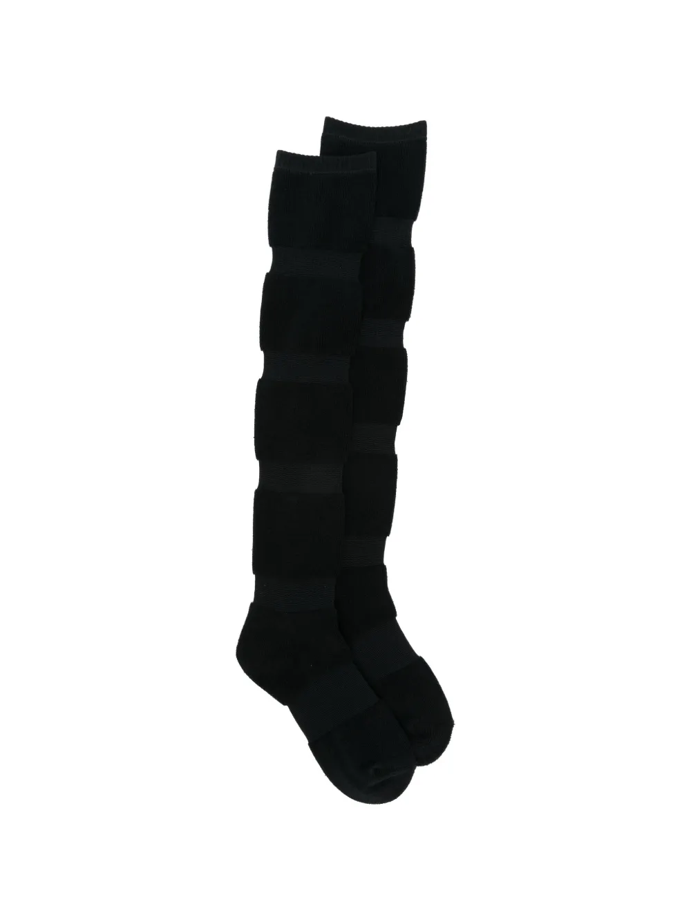 Issey Miyake Gestreifte Socken - Schwarz