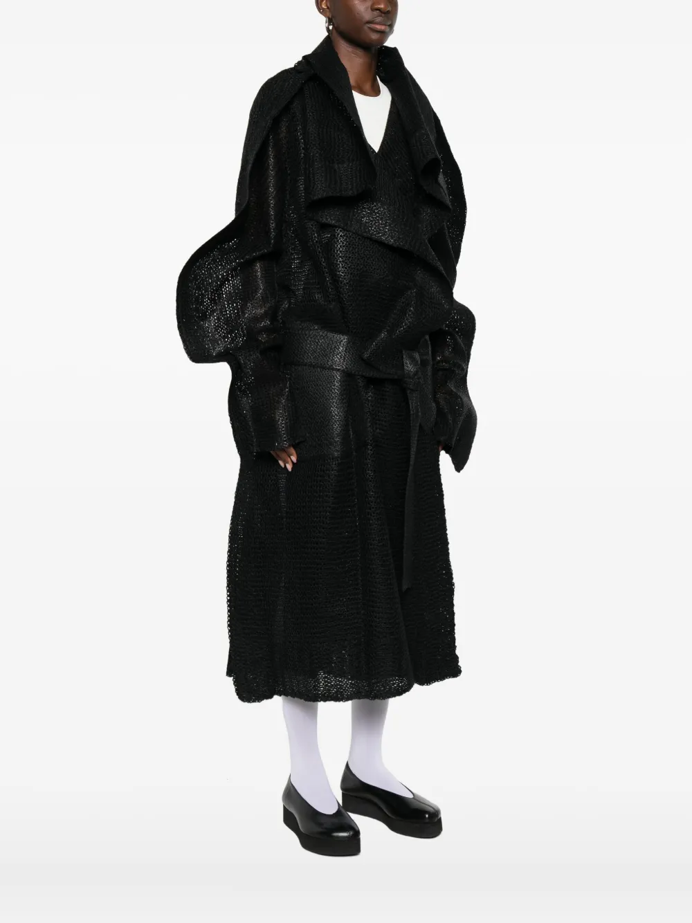  Issey Miyake Panini Coat - Black 