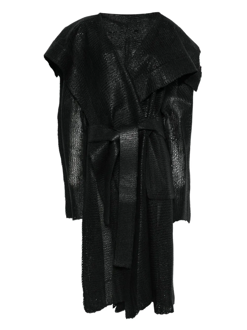 Issey Miyake Cappotto Panini - Nero