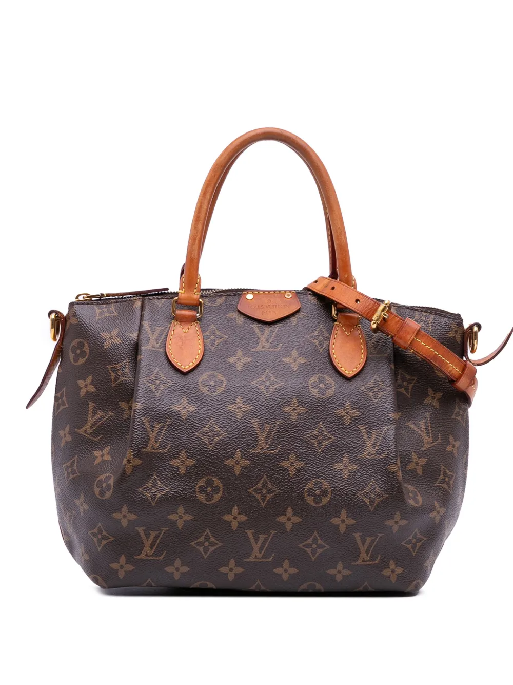 Pre-owned Louis Vuitton 1998 Monogram Turenne Pm Satchel In Brown