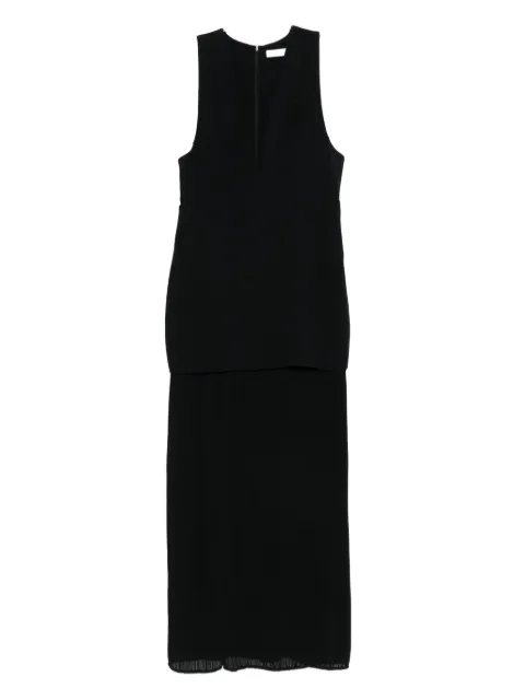 IRO V-neck pleated maxi dress