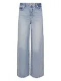 7 For All Mankind five-pocket back-patch jeans - Blue