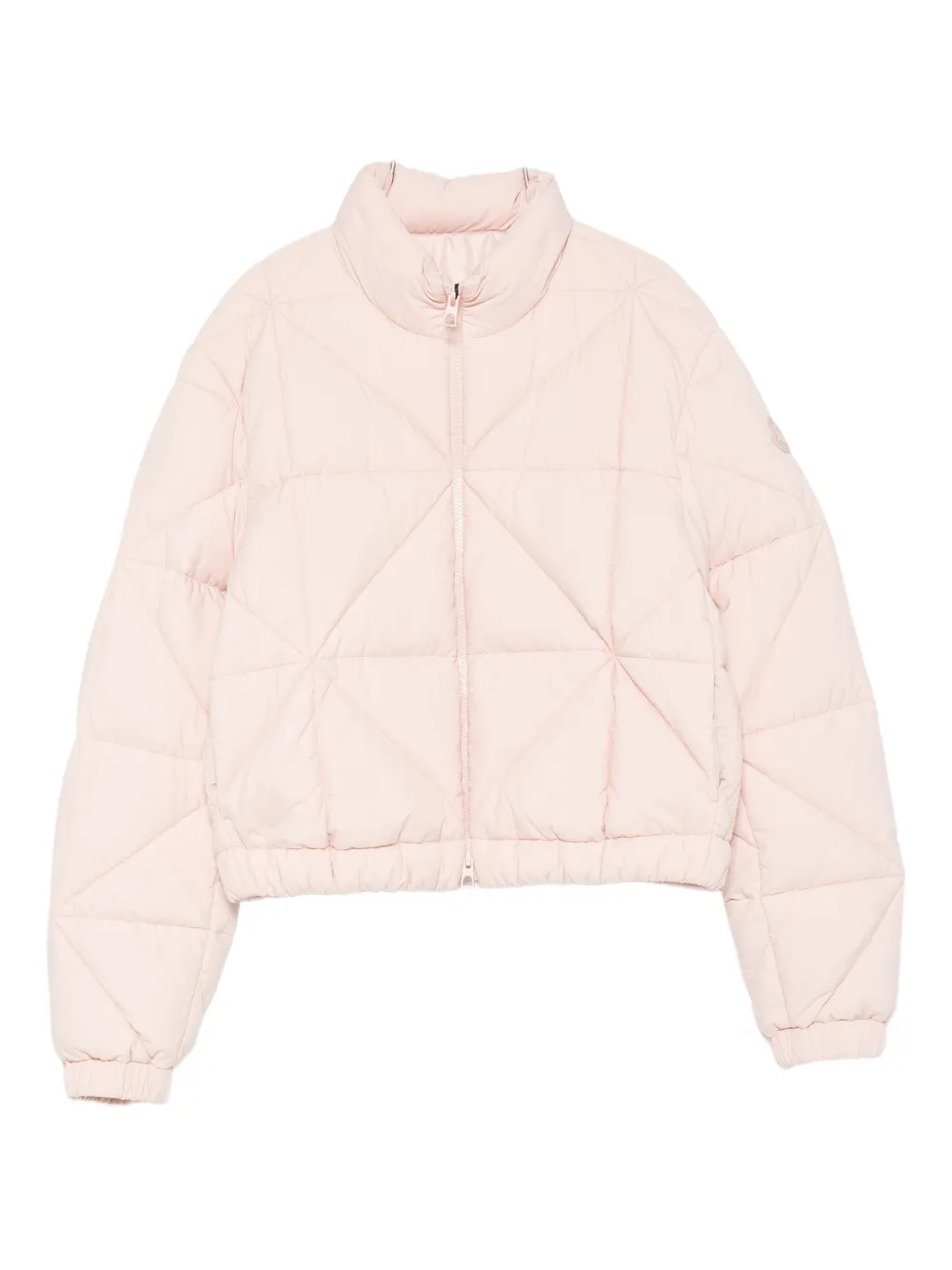 Moncler Quilted Down Jacket In Pink