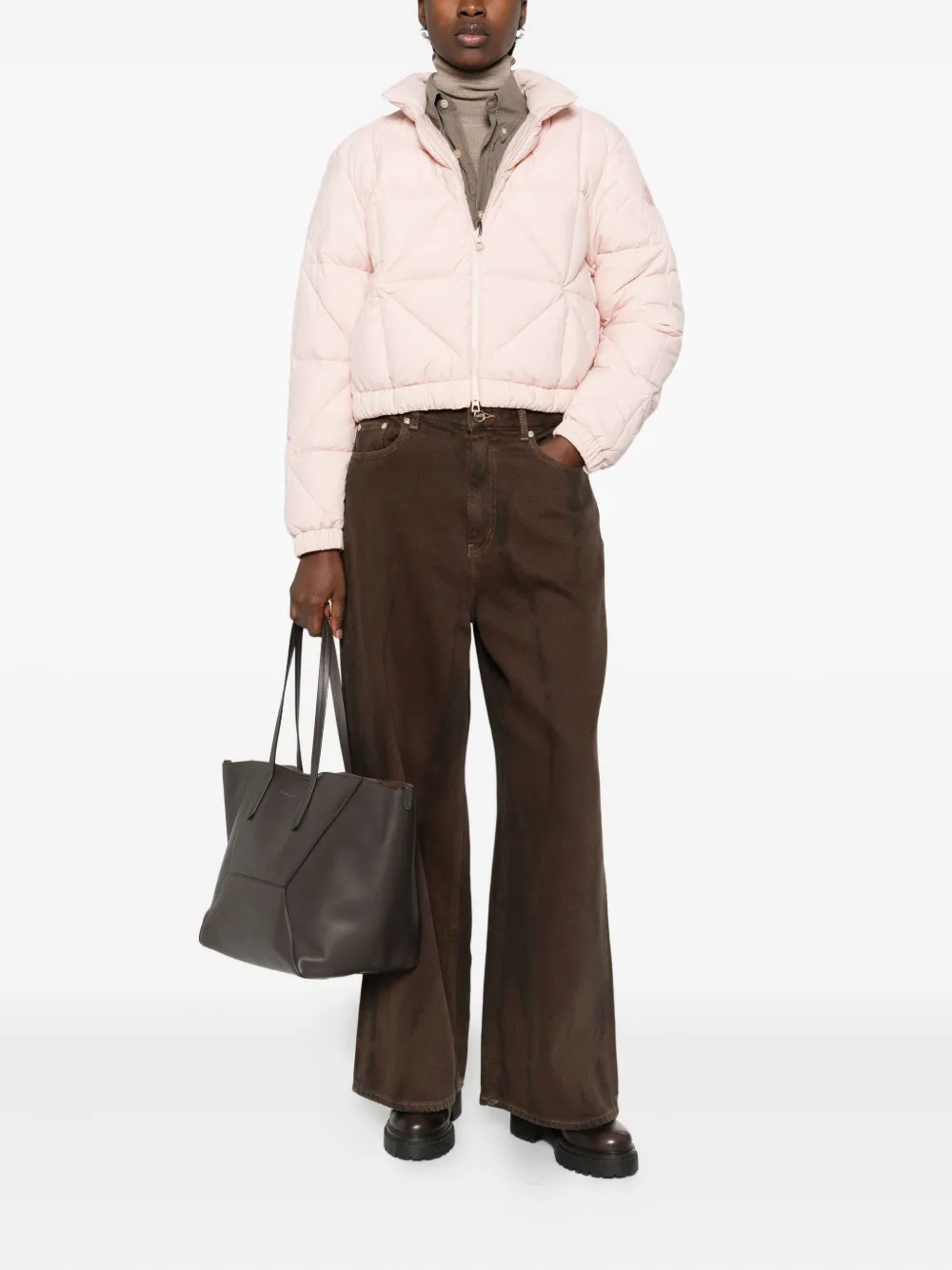 Moncler Gewatteerd donsjack Roze