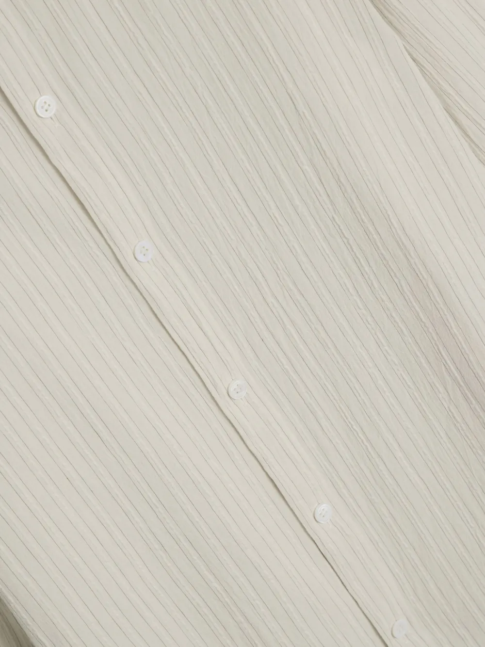 Y's Asymmetrische blouse met krijtstreep Beige
