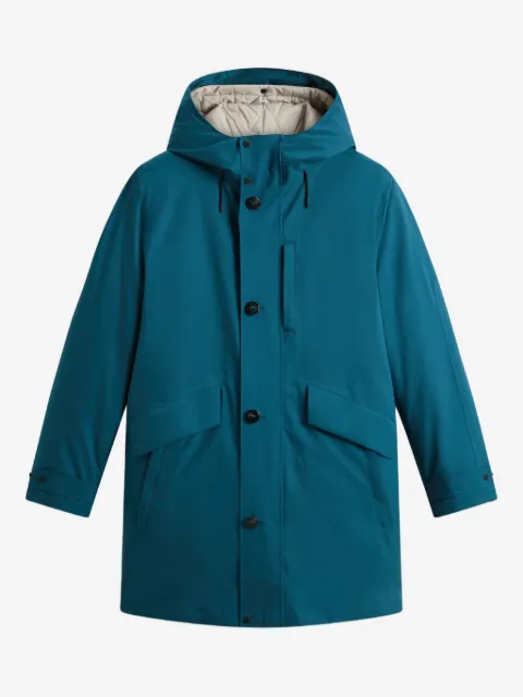 Woolrich impermeable con botones y capucha