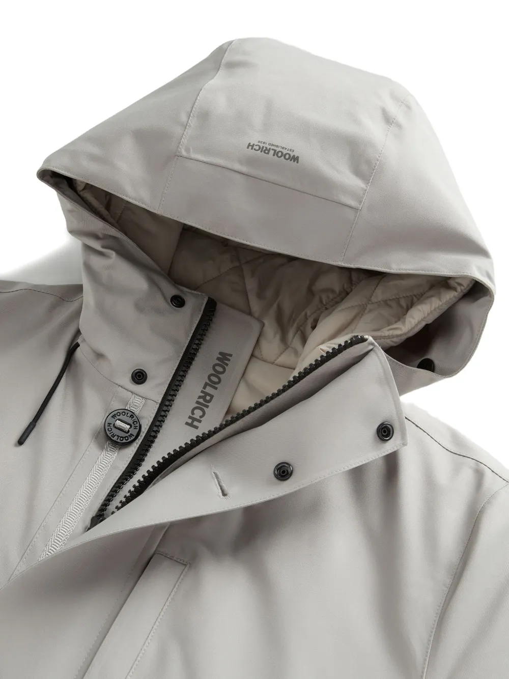 Woolrich Regenjas met capuchon Grijs