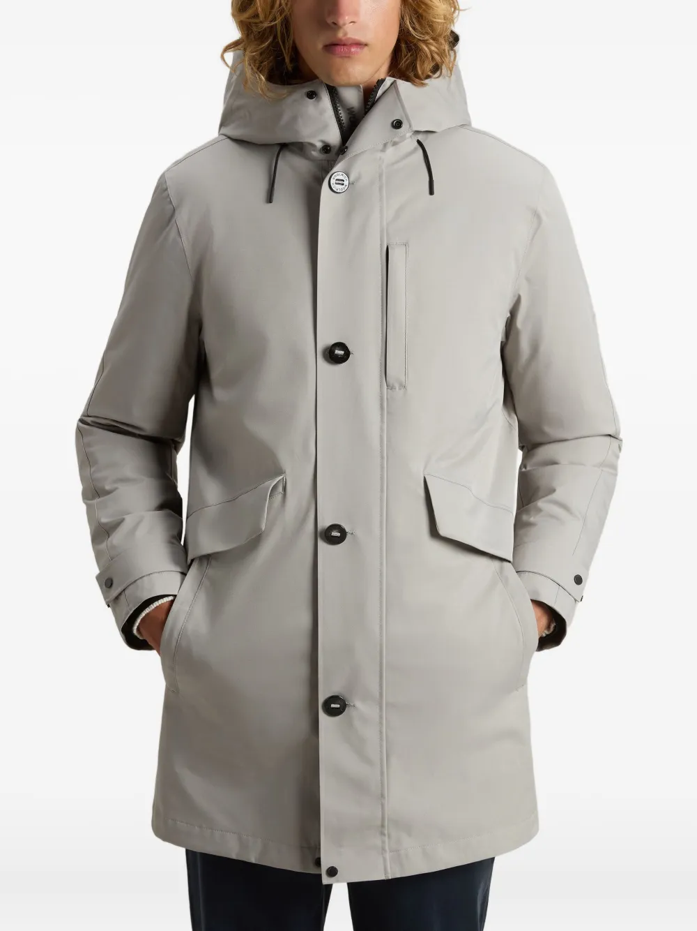 Woolrich Regenjas met capuchon Grijs