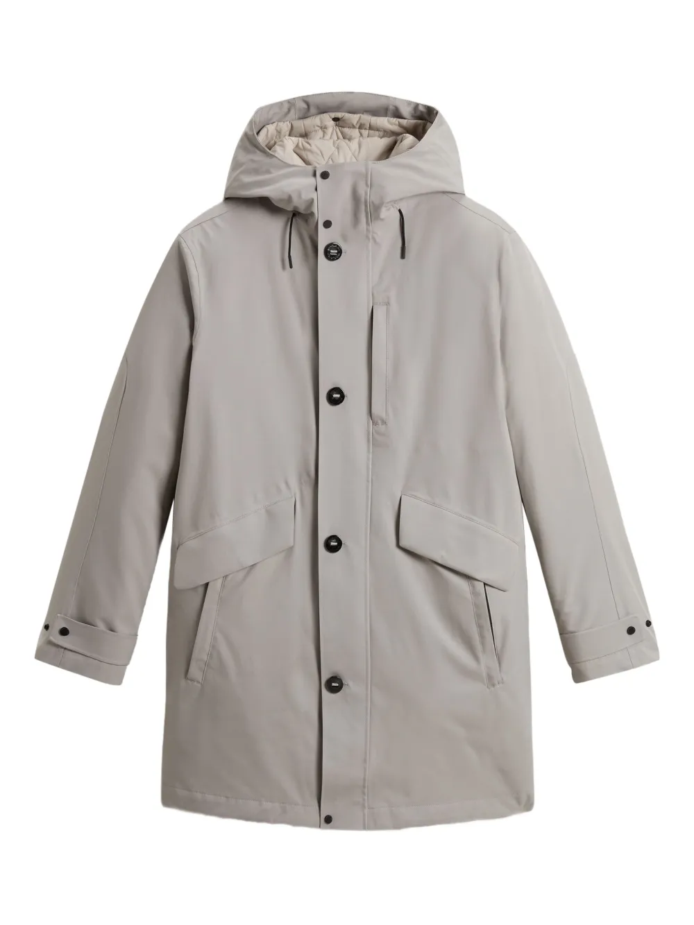 Woolrich hooded raincoat | Grey | Image 1