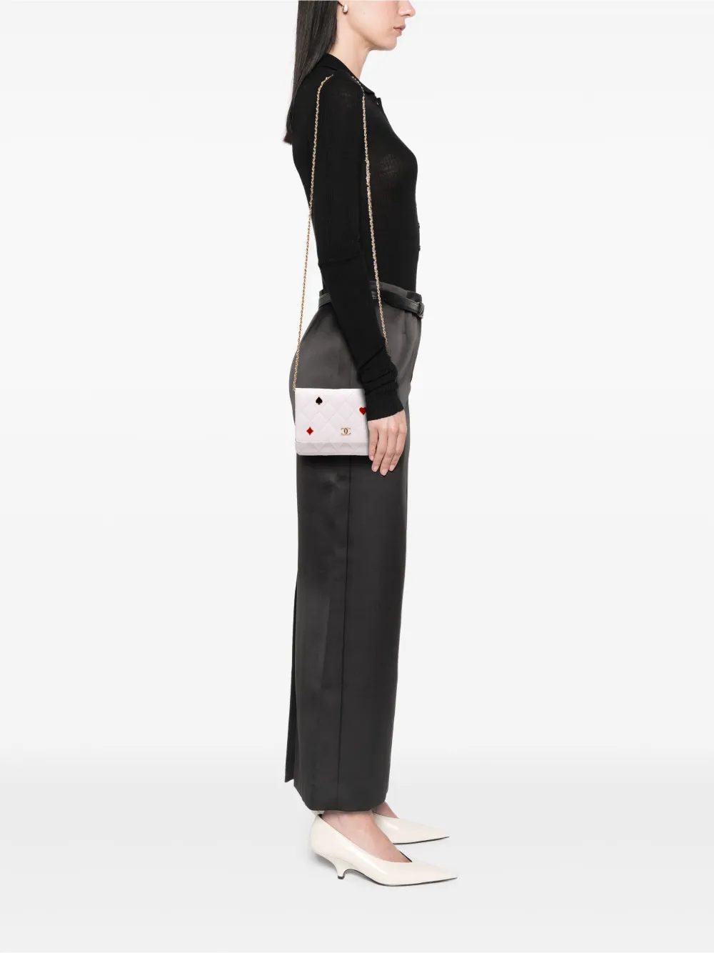 CHANEL Pre-Owned 2021-2025 Quilted Caviar Coco Casino Wallet on Chain crossbody bag | Pre-Owned | Image 2
