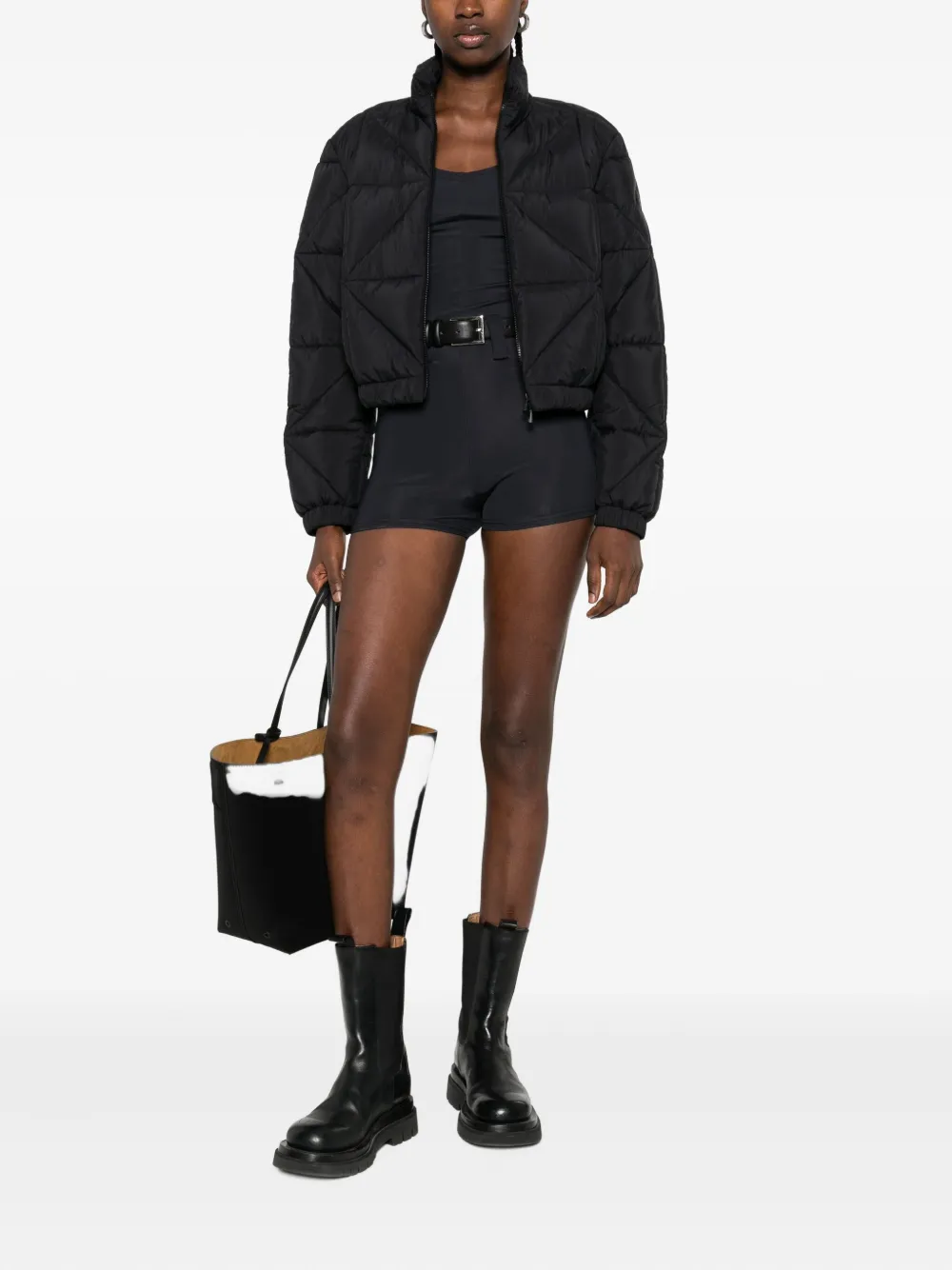 Moncler Nylon jack Zwart