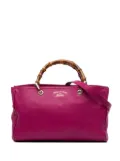 Gucci Pre-Owned 2016-2025 Medium Calfskin Bamboo Shopper satchel - Pink