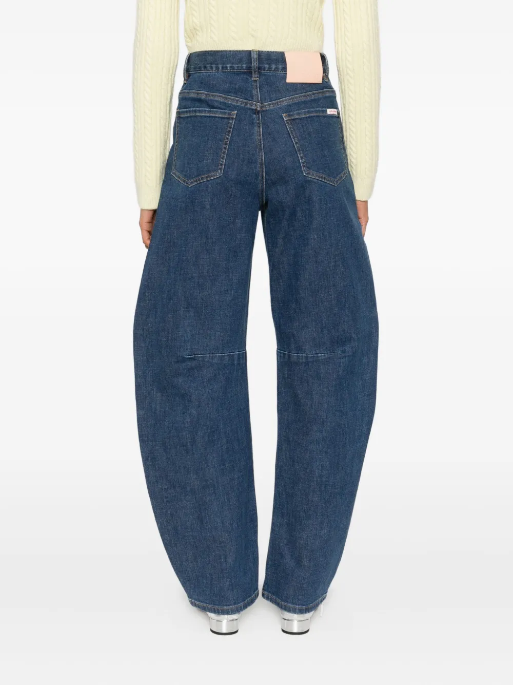 Self-portrait Five-pockets Jeans In Blue