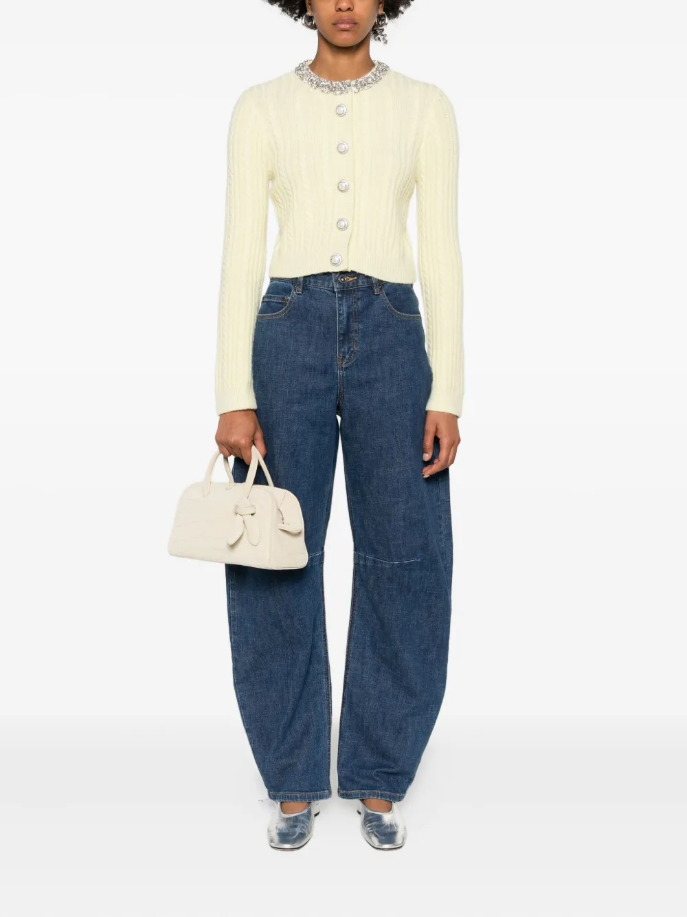 Self-Portrait Jeans met vijf zakken - Blauw