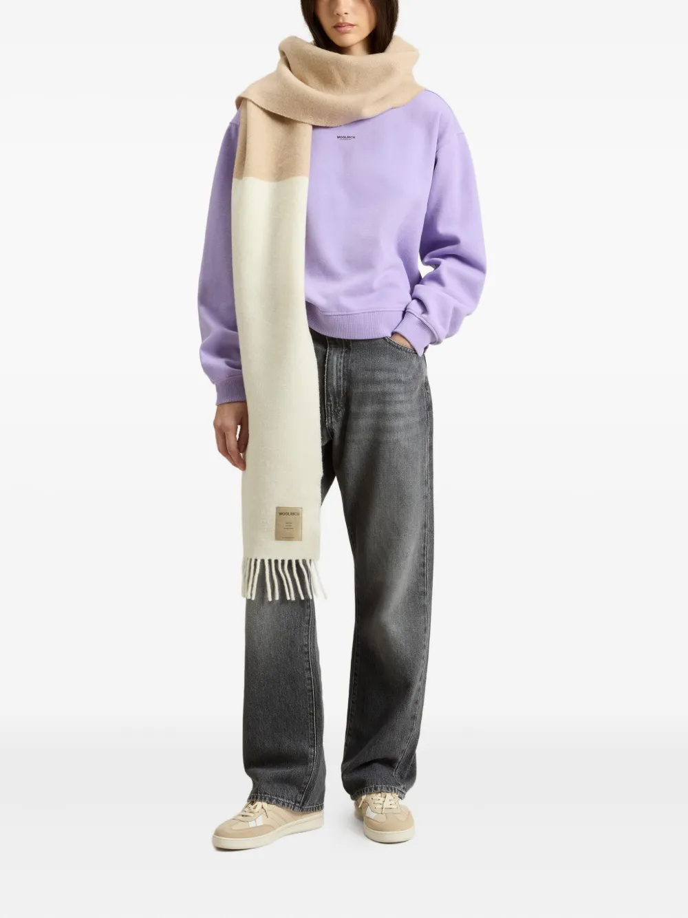 Woolrich Sweater met ronde hals Paars
