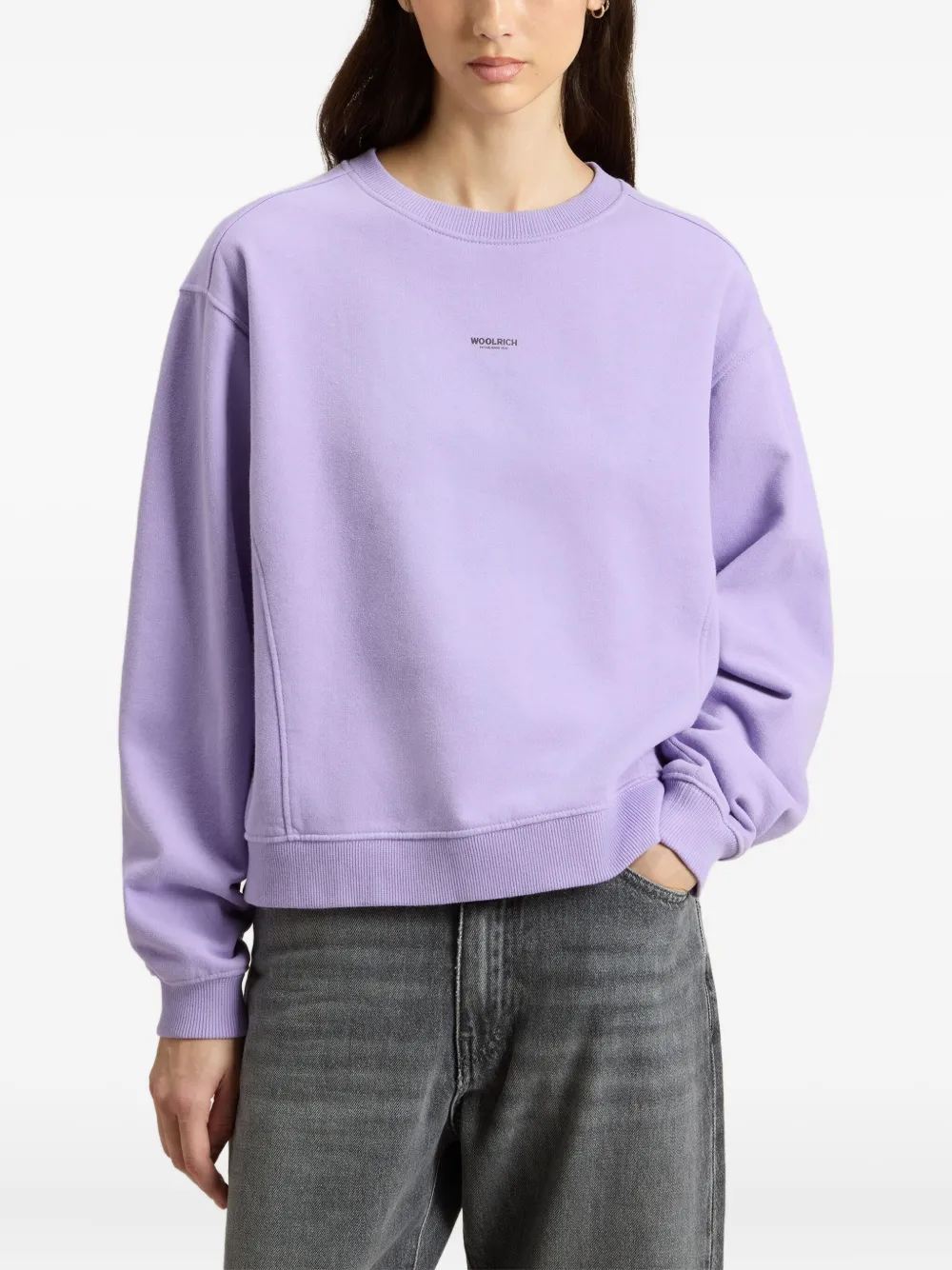Woolrich Sweater met ronde hals Paars